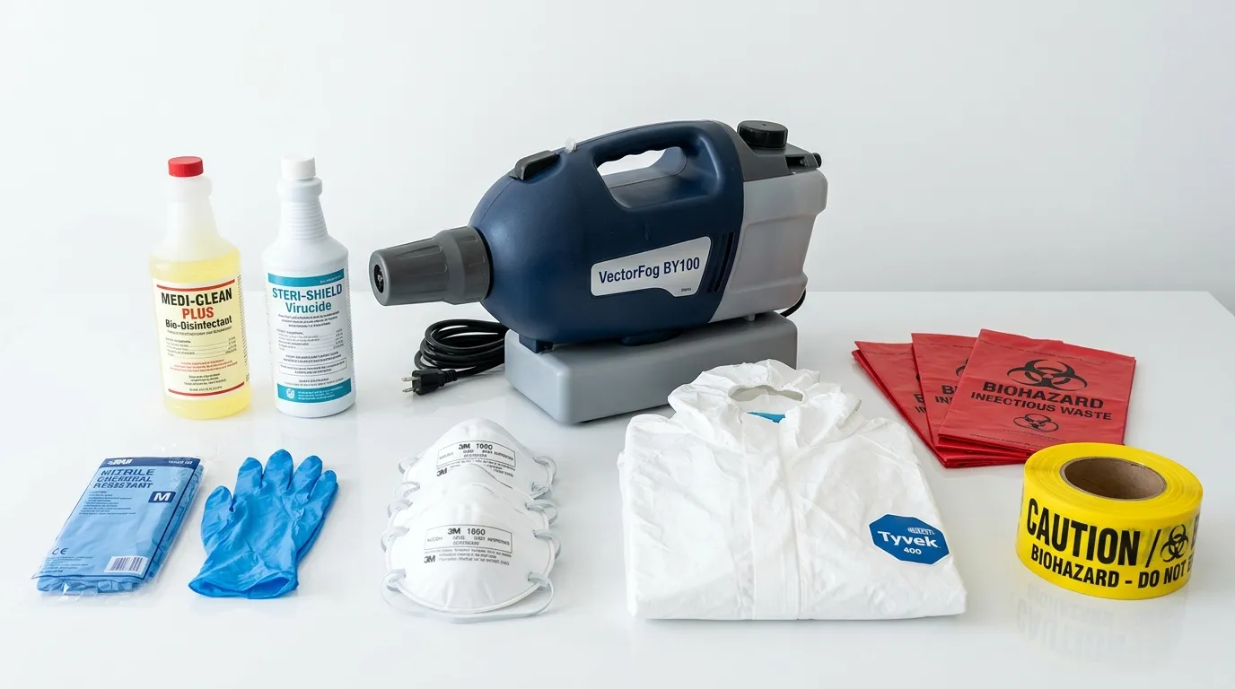 Professional biohazard remediation crew working in Oak Hill