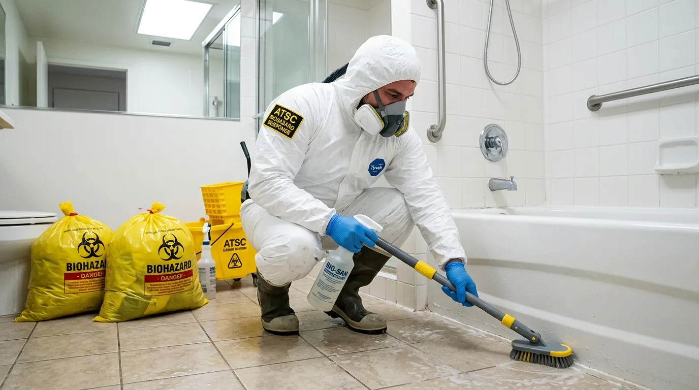 Decontamination equipment deployed for Blood Cleanup in Oak Hill